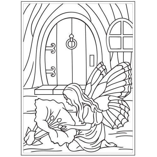 fairy door - Darice Embossing folder